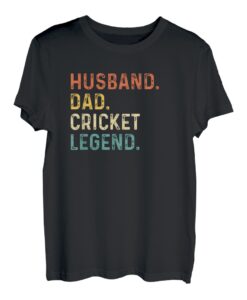 Cricked Dad Coach Batsman Bowlers Ehemann Vatertag T-Shirt