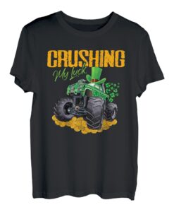 Crushing My Luck Monster Truck St. Patricks Day T-Shirt