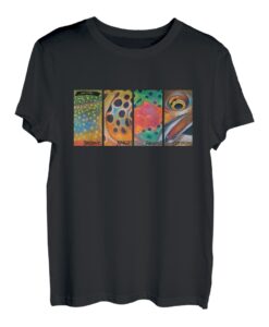 Cutthroat Rainbow Brook Brown Trout T-Shirt Hapfox T-Shirt