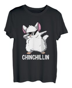 Dabbing Chinchillin T Shirt Wortspiel Chinchilla Haustier T-Shirt