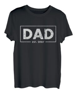 Dad Est. 2007 Vatertag, bester Vater für Männer T-Shirt