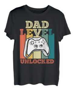 Dad Level unlocked werdender Vater Papa 2023 T-Shirt