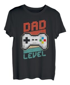 Dad Level Vater und Ich Beste Freunde Retro Zocker Papa T-Shirt