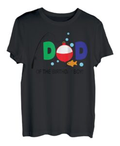 Dad of The Birthday Boy 1. Geburtstag Angeln Thema Junge T-Shirt