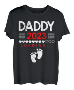 Daddy 2023 loading werdender Papa 2023 T-Shirt