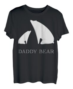 Daddy Bear Shirt Lustiges Vintage Weihnachten Eisbär Kostüm T-Shirt