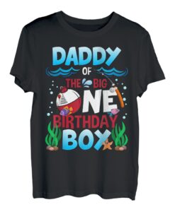 Daddy of the Big One Birthday Boy Angeln erster Geburtstag T-Shirt