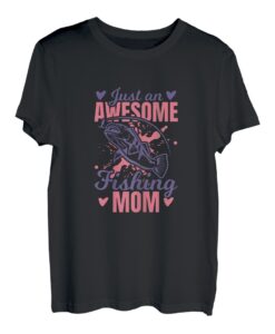 Damen Angel Mama Sportfischer Angeln T-Shirt