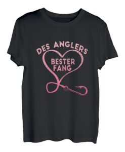 Damen Angeln Angler Liebesbeweis Lustig Valentinstag Anglerin T-Shirt