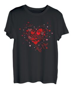 Damen Be Mine Valentinstag, niedliches Herz T-Shirt