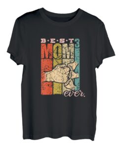 Damen Best Mom Ever dreifache Mutter Drillinge Mama 3 Kinder T-Shirt