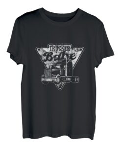 Damen Einzigartiges Trucker Babe Geschenk Lkw-Fahrerin Frauen T-Shirt