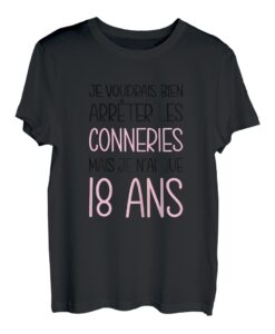 Damen Geburtstag Frau 18 Jahre Geschenkidee Originelle Lustig T-Shirt