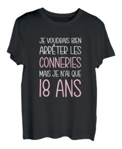 Damen Geburtstag Frau 18 Jahre Geschenkidee Originelle Lustig T-Shirt