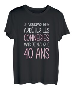 Damen Geburtstag Frau 40 Jahre Geschenkidee Originelle lustig T-Shirt