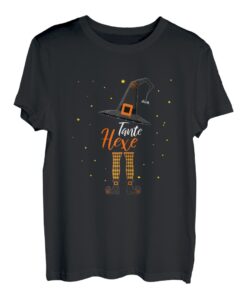 Damen Halloween Hexe Tante Hexen Kostüm T-Shirt