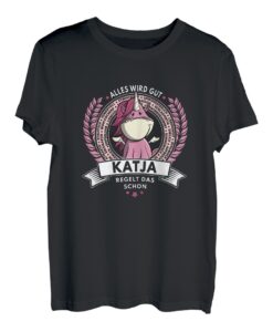 Damen Katja - Name Vorname Geschenk Einhorn Spruch Geburtstag T-Shirt