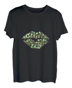 Damen Lips Kiss Design Geburtstage und Valentinstag Mädchen Frauen T-Shirt