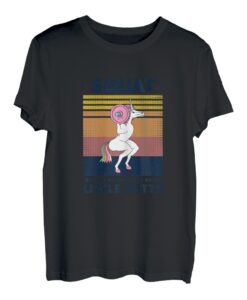 Damen Lustige Einhorn-Kniebeuge, weil niemand über kleine Hintern rappt T-Shirt