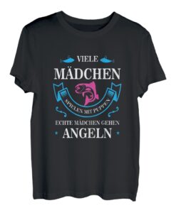 Damen Lustige Sprüche Anglerin Angeln Fischerin Geschenke T-Shirt