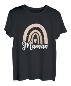 Damen Mama Regenbogen Herz Geschenk Original Damen Muttertag T-Shirt