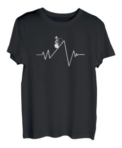 Damen Radfahrer Herzschlag T-Shirt