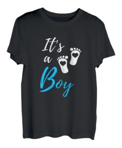 Damen Schwangerschaft Verkündung T-Shirt It's a Boy Geschenkidee