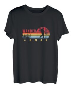 Damen Wanderwoman WANDER WOMAN Geschenk für Trekking T-Shirt