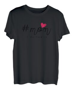 Damen Zur Geburt Mutter Zwillinge Jungs Mädchen #Mom 2 follower T-Shirt
