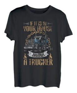 Danken Sie einem stolzen Lkw-Fahrer Spediteur Transporteur T-Shirt