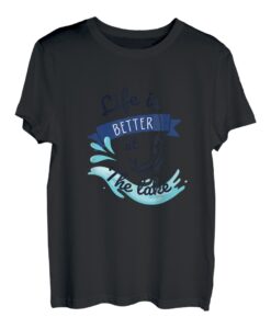 Das Leben ist besser am See Angeln Illustration Hobbies T-Shirt