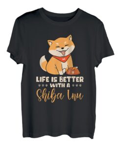 Das Leben ist besser mit einem Shiba Inu Shiba Inu-Besitzer T-Shirt