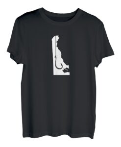 Delaware Angelshirt, Neuheit State Fisherman Fish Hook T-Shirt