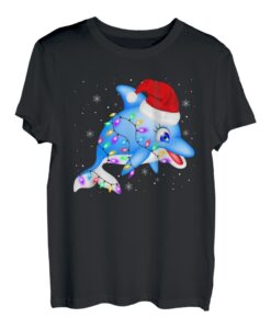 Delphin Weihnachts-Rentiergeweih Xmas T-Shirt
