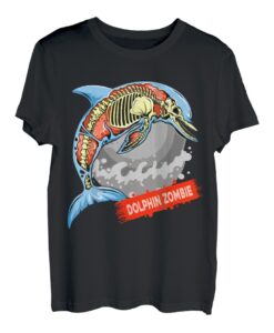 Delphin-Zombie-Cetacean-Meer-Wassersäugetier T-Shirt