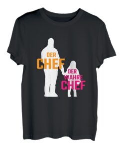 Der Chef und der wahre Chef! Vater Tochter Sohn Kind lustig T-Shirt