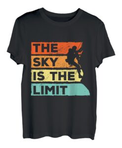 Der Himmel ist das Limit Felsklettern Bouldern Klettern Klettern T-Shirt