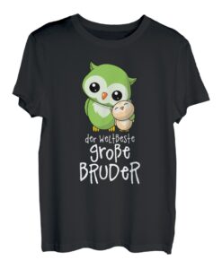 Der weltbeste große Bruder Niedliche Eule Eulen Geschwister T-Shirt