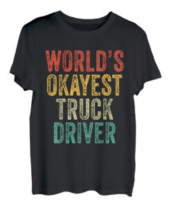 Der weltbeste Lkw-Fahrer-Sattelauflieger Trucker Vintage T-Shirt