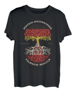 Deutsch Aufgewachsen Polnische Wurzeln, Polen, Polska Wappen T-Shirt