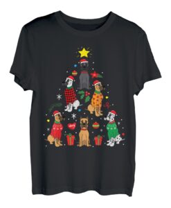 Deutsche Dogge Great Dane Weihnachten Hundebaum Geschenk T-Shirt