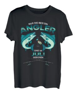 Die Besten Angler sind im Juli geboren Angler Geburtstags T-Shirt