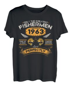 Die Besten Angler wurden 1963 geboren Angler 60. Geburtstag T-Shirt