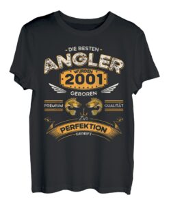 Die Besten Angler wurden 2001 geboren Angler 22. Geburtstag T-Shirt