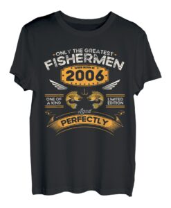 Die Besten Angler wurden 2006 geboren Angler 17. Geburtstag T-Shirt