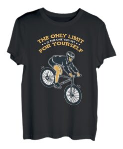 Die einzige Grenze ist das Mountainbike, Radfahrer, Wandern T-Shirt