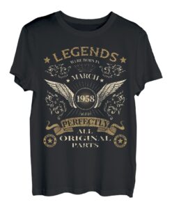Die Legenden zum 65. Geburtstag wurden im März 1958 geboren. T-Shirt