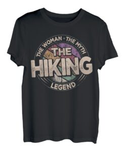 Die Wandern Legende Retro Bergsteigen Damen Wandern T-Shirt