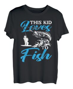 Dieses Kind liebt es, beim Angeln zu fischen T-Shirt