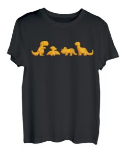 Dino Chicken Nugget Lustige Dinosaurier Form Nuggets Nug T-Shirt
